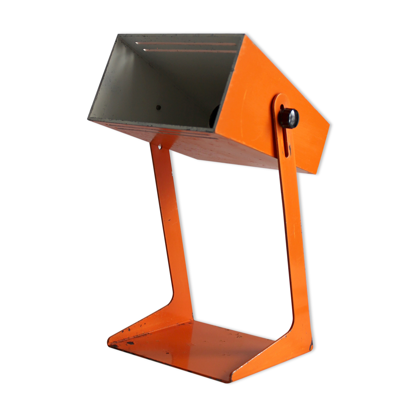 Lamp 70s orange metal