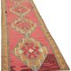 Turkish Handwoven Vintage Herki Kilim 102 cm x 322 cm