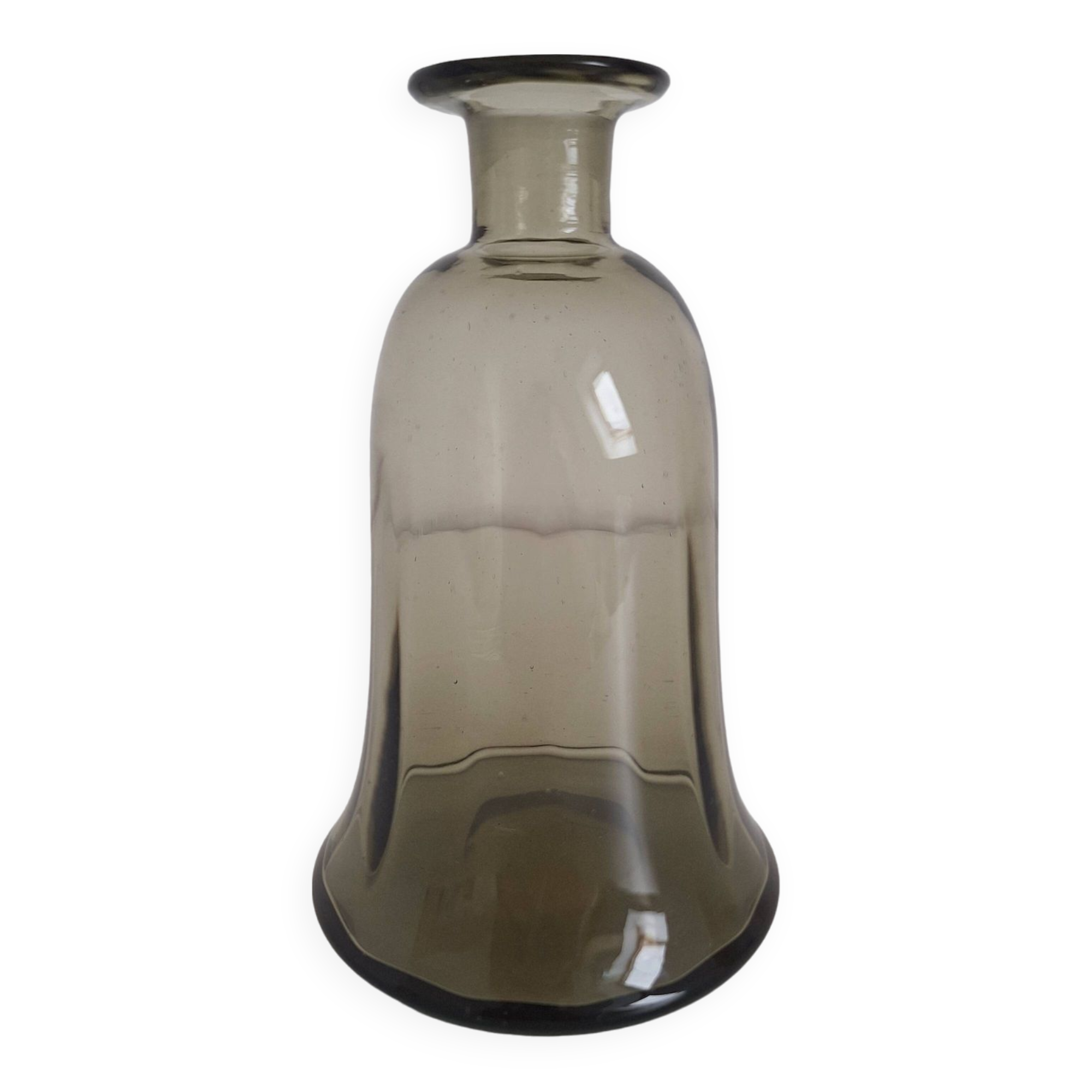 Khaki glass vase