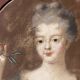 Portrait on canvas, late 18th century, Unknown Princess after Pierre Gobert.