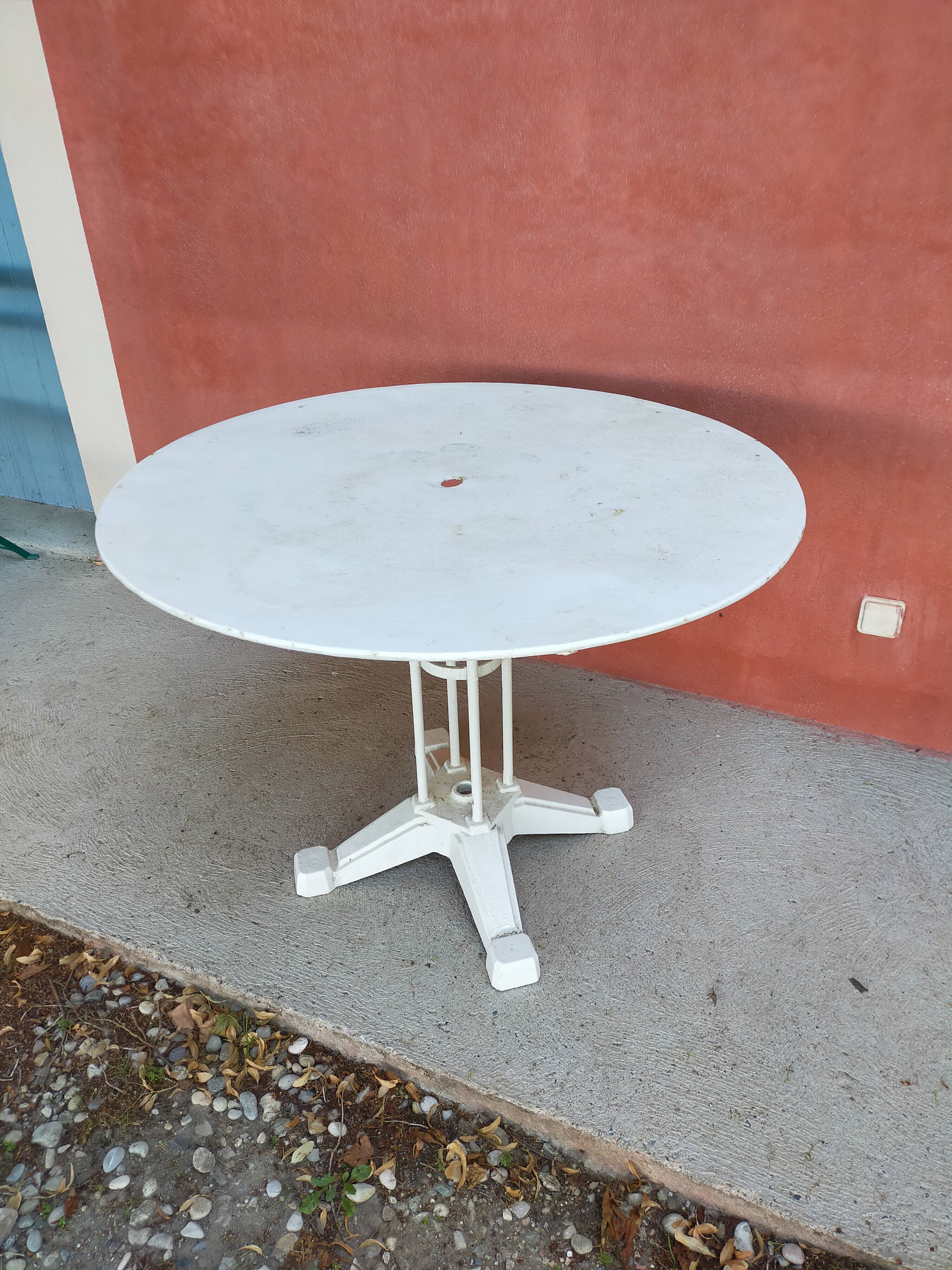 Wrought iron garden table