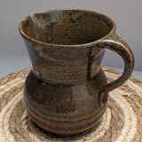 Pyrite stoneware pitcher vase