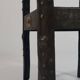 Antique Viennese side table handcrafted in wrought iron.