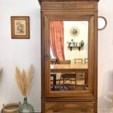 Walnut Bonnetière wardrobe