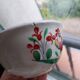 St Clement France earthenware cups, Le Cop decor