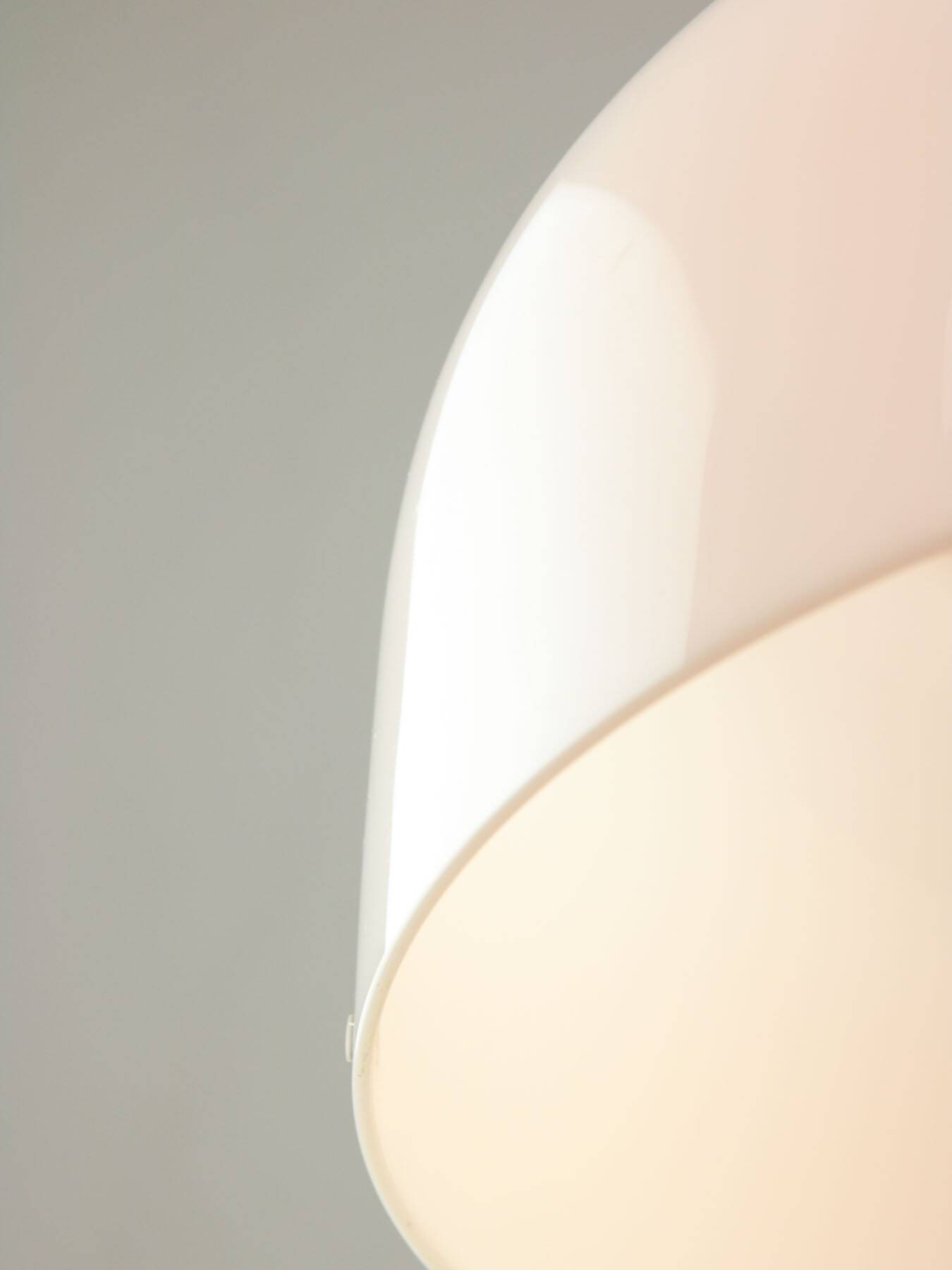 Space Age White Pendant Lamp from Guzzini, 1960s