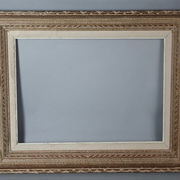Old frame patinated wood montparnasse 59x47 foliage 46x33 cm circa 1930/50 sb104