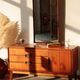 Restored vintage teak hairdresser from the 1960s.