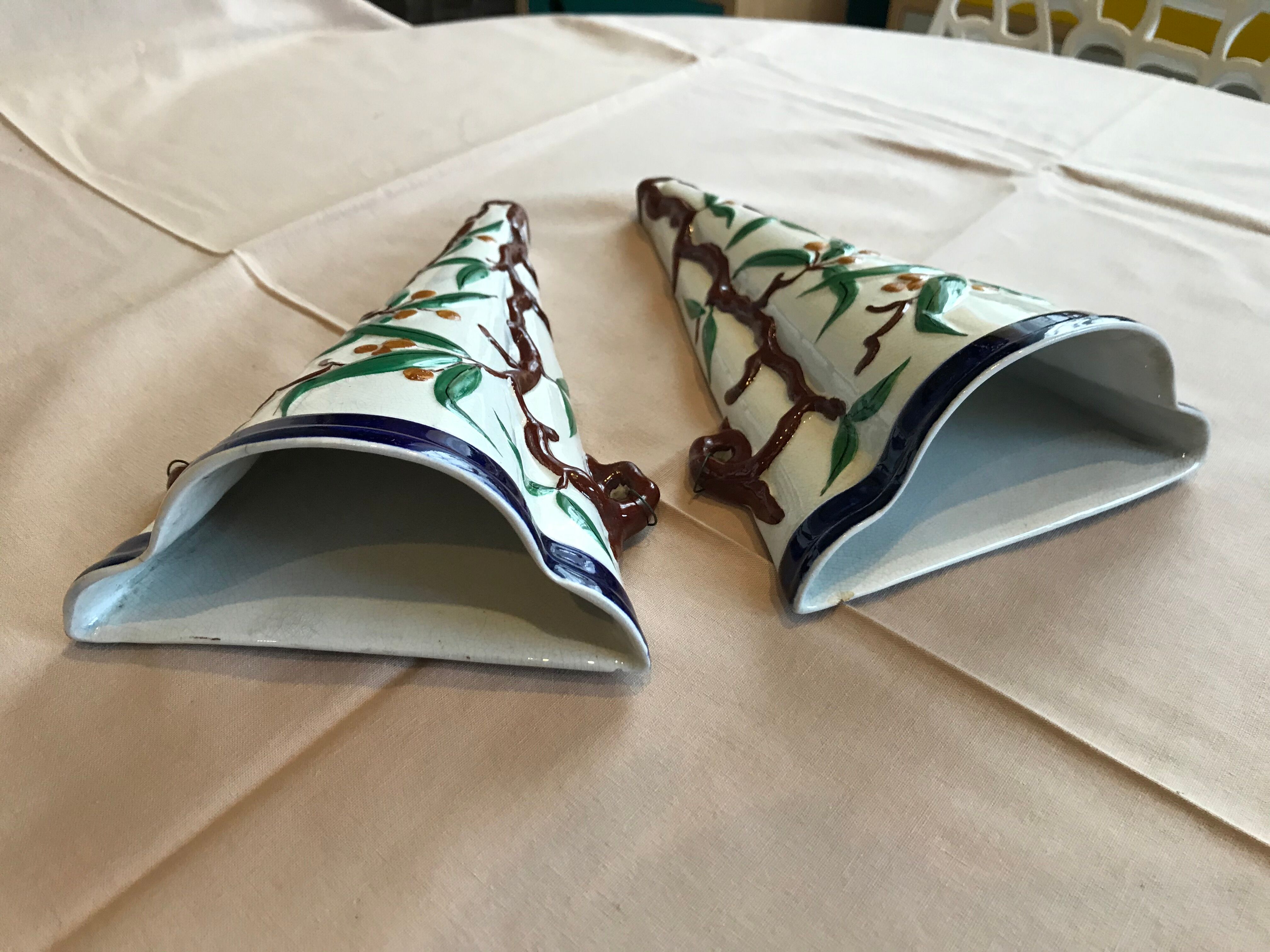 Pair of vases applied