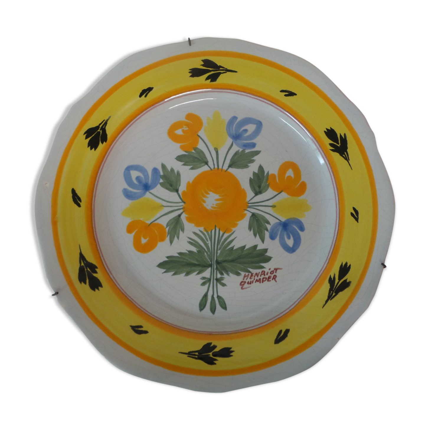 Henriot Quimper decorative plate