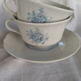 Large cups with saucers