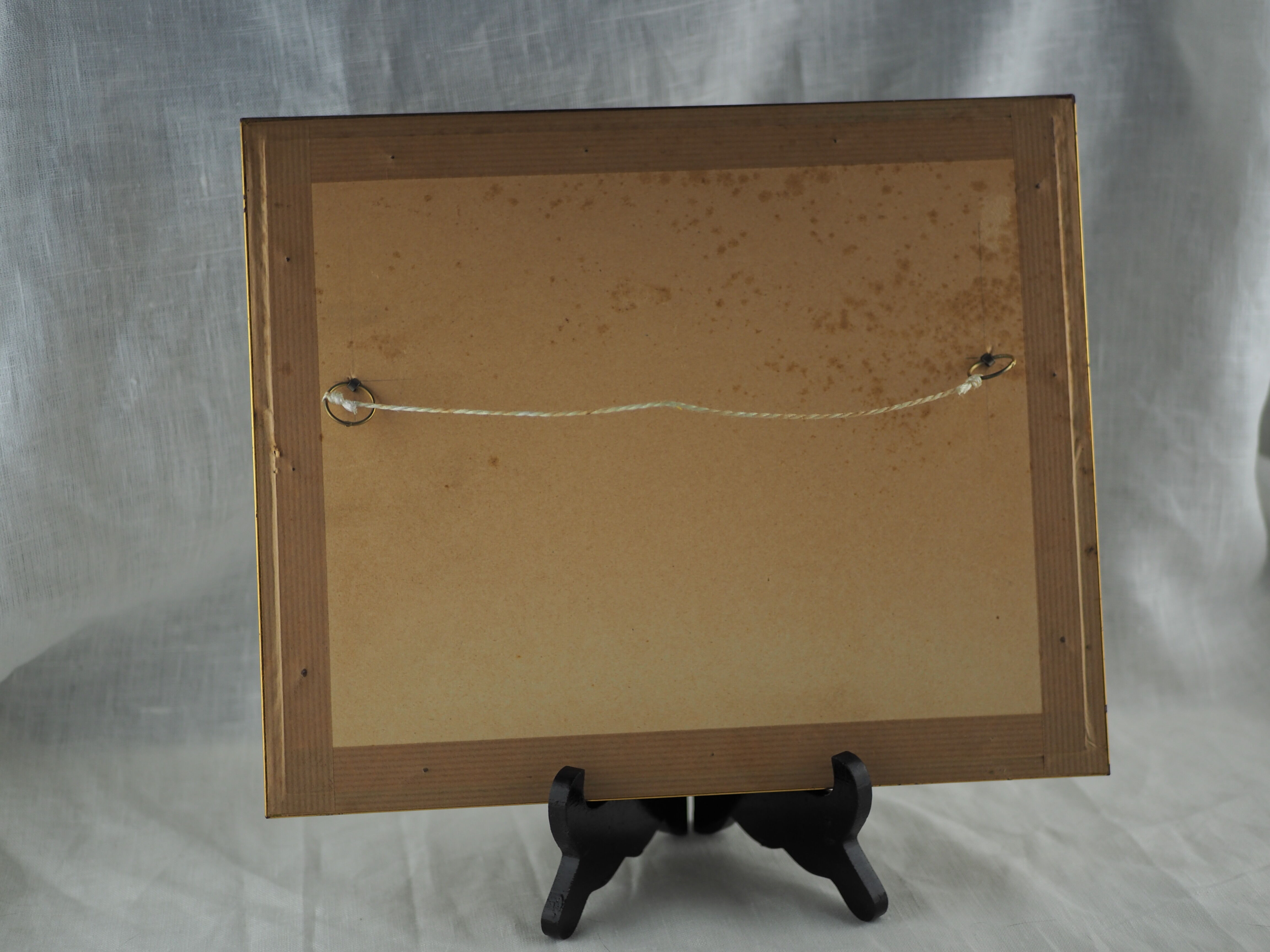 River and its two boats overlooked by a falling willow - Monique Perceval