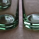 4 glasses for orangeade/rattan cases