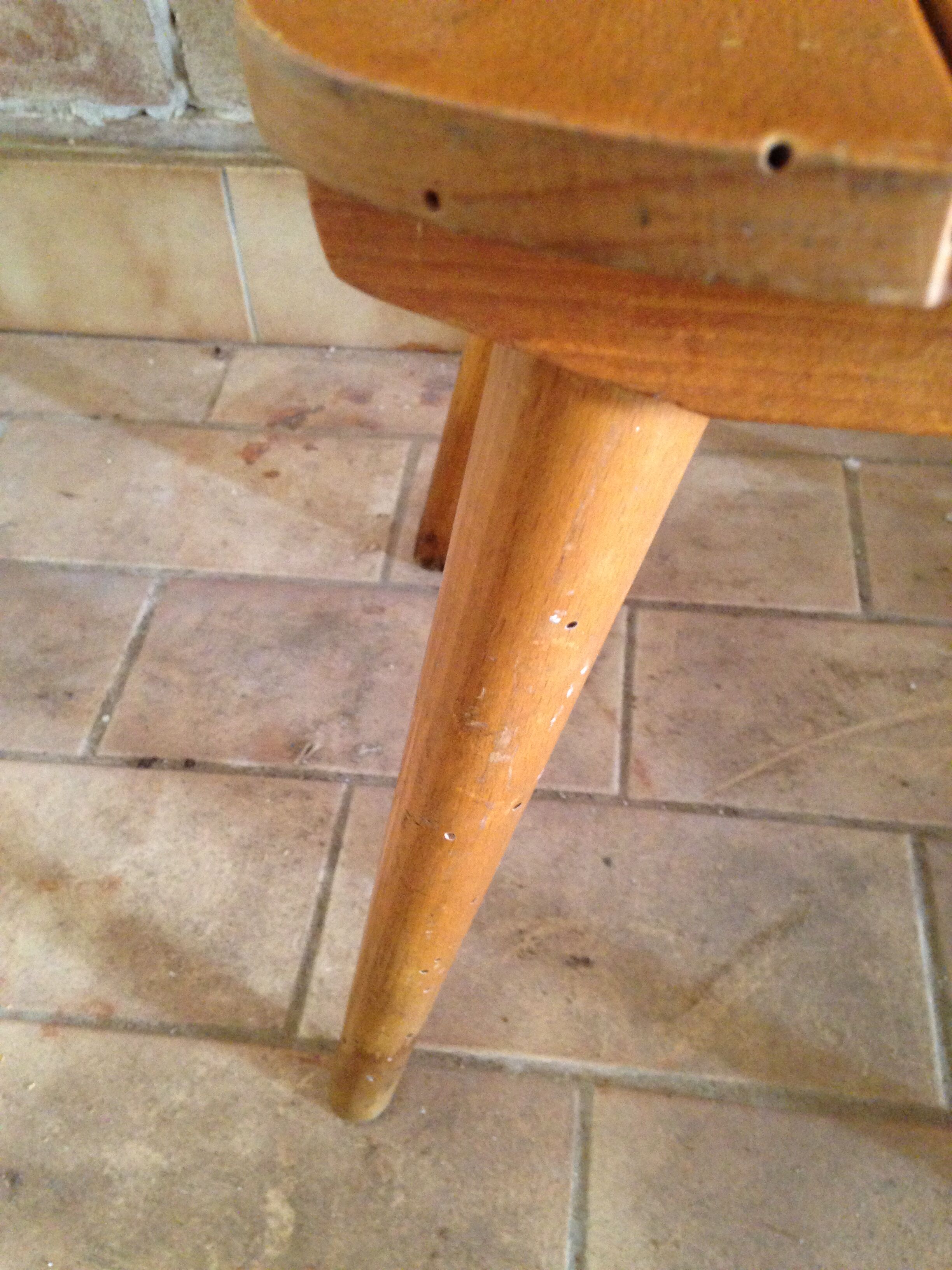 Children's chair Baumann a blades and curved wood Edition 1956