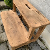 Ancien marche pieds en bois