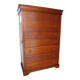 Semainier, commode style Louis Philippe en merisier