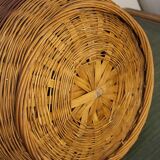 Wicker rattan planter
