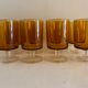 8 orange-yellow glasses Luminarc France
