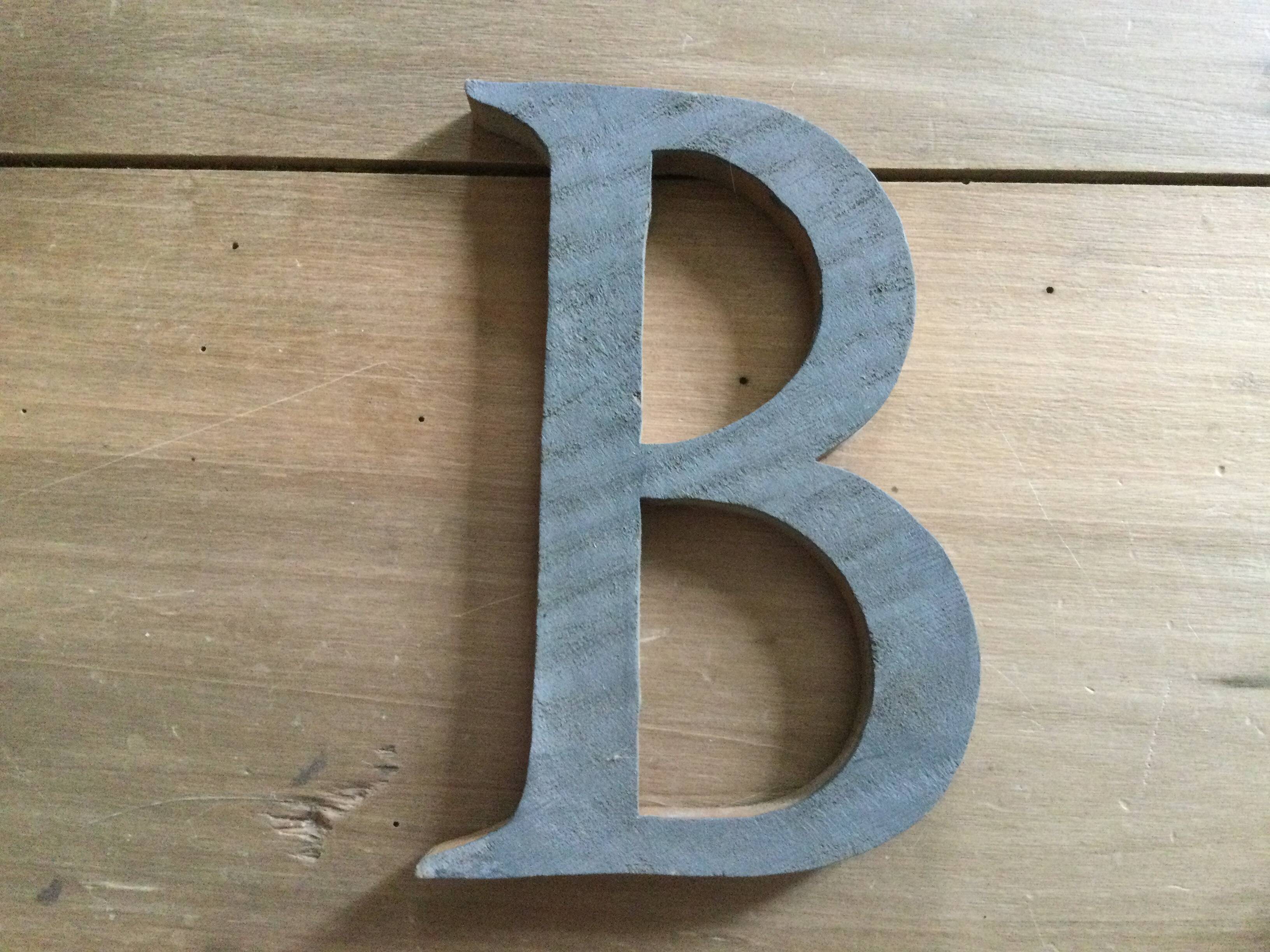 Wooden letter