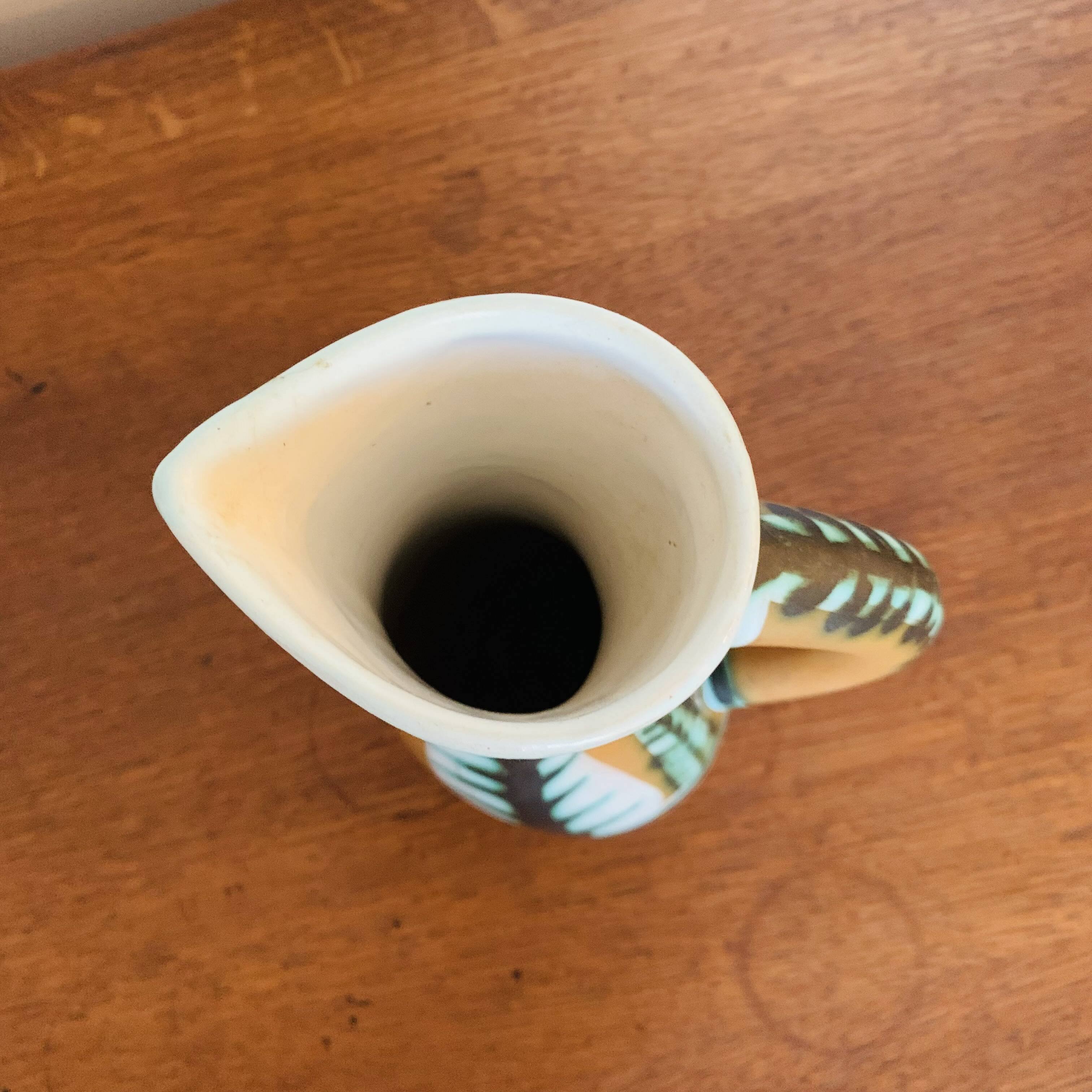 Kéraluc earthenware pitcher by Pierre Toulhoat