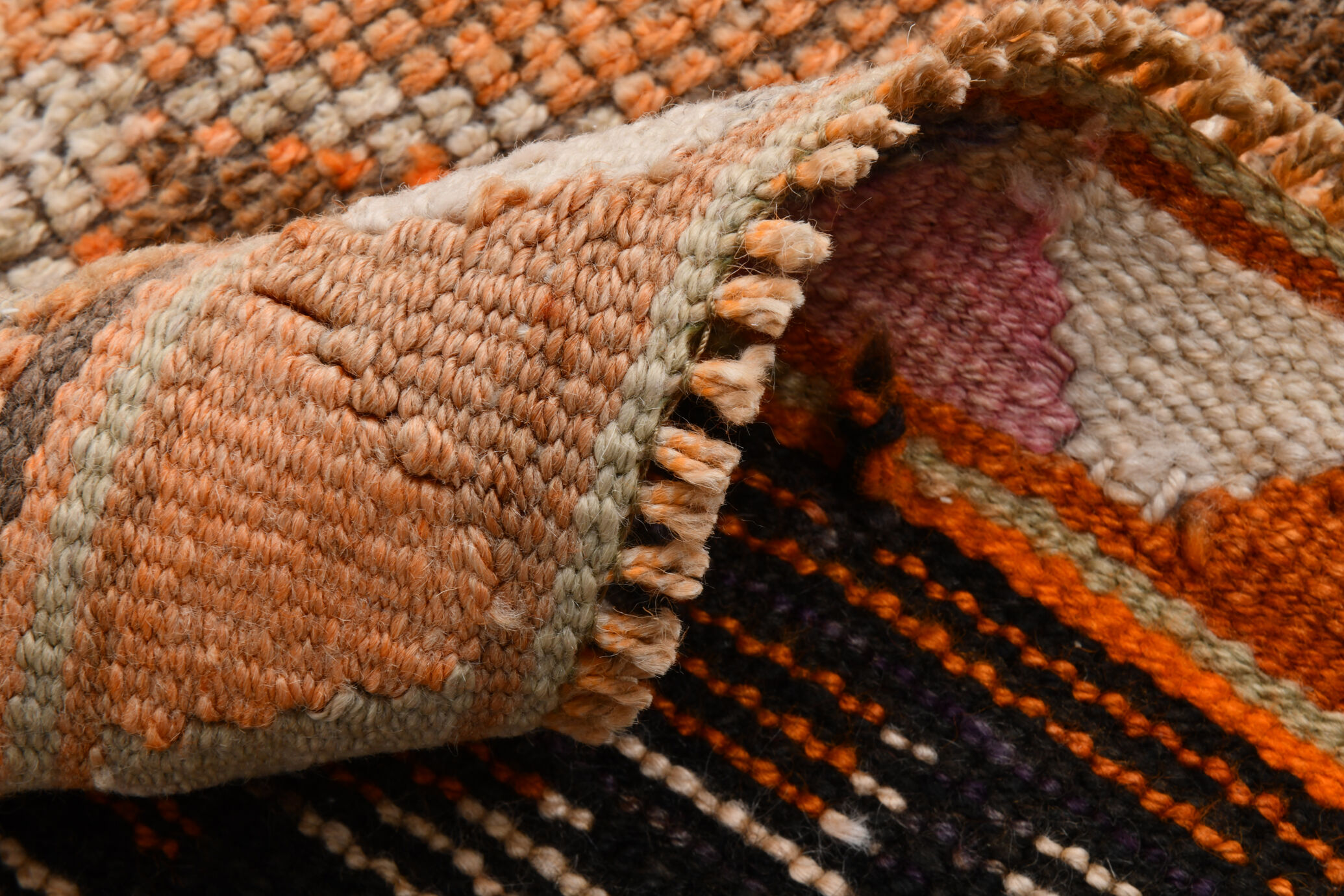 3x14 1960s Antique Vintage Runner Rug,84x427Cm