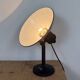 Vintage Industrial Black Enamel Table Lamp from EB, 1950s