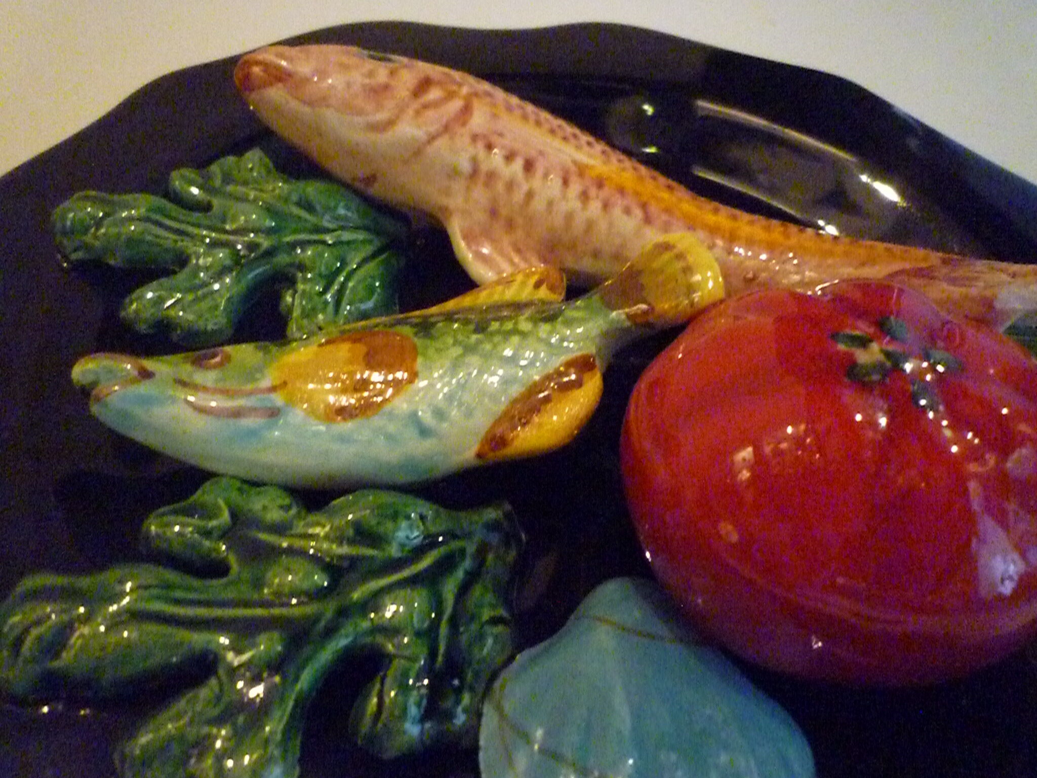 Vintage decorative slurry plate