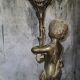 Lampe en Bronze électrifié figurant un rnfant XIXe