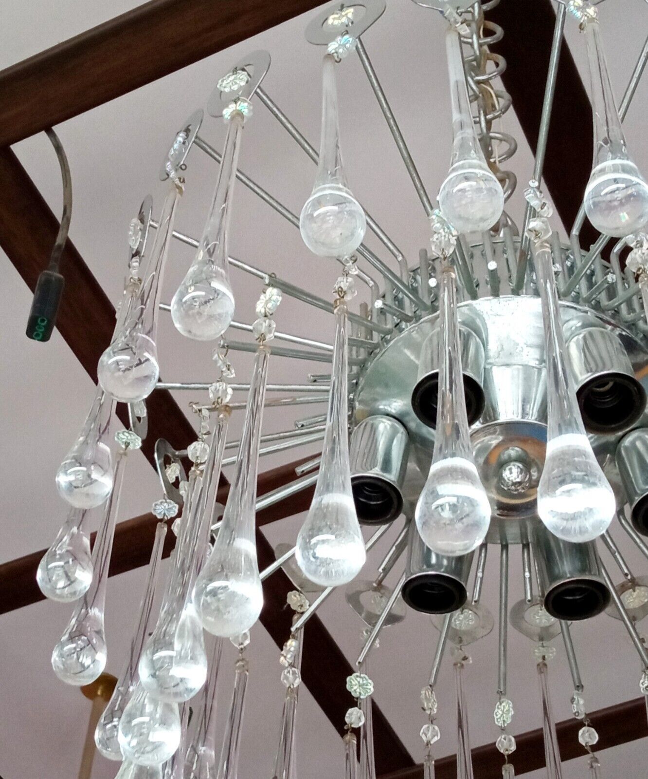 Italian murano waterfall chandelier