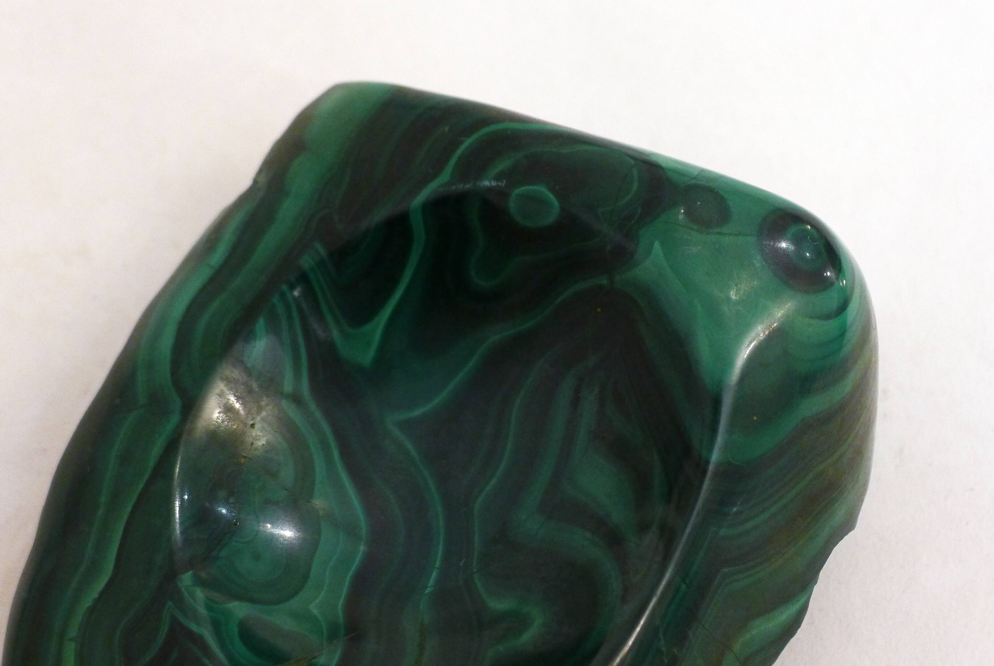 Cendrier bloc malachite