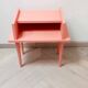 Antique bedside table with compass feet