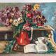 Afternoon bouquet, still life, oil on canvas signed