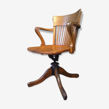 American oak desk chair 1920/30 Cosmo Paris