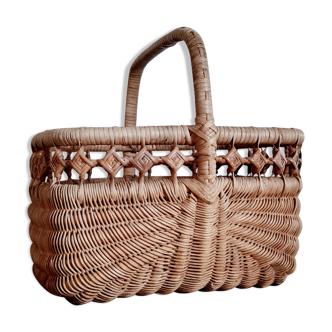 Old rattan basket