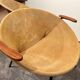 Ensemble de fauteuils lounge en cuir suédé jaune attribués à Hans Olsen, Danemark, années 1960.