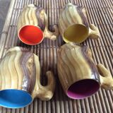 Series of 4 mugs