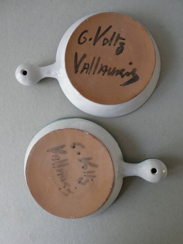 Lot de 2 coupelles en céramique de Charles Voltz, Vallauris
