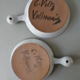 Lot of 2 ceramic cups by Charles Voltz, Vallauris