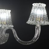 Luxury Art Decò Barovier e Toso Chandelier, Murano "Bubble" Glass, 1950s