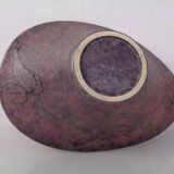 Large Purple & Black 704 Ruscha Art Ceramic Bowl, Germany, 1960s