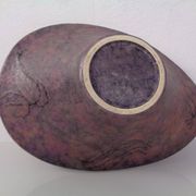 Large purple and black 704 Ruscha art ceramic bowl, Germany, 1960s.