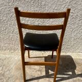 Set of 4 Scandinavian style teak chairs