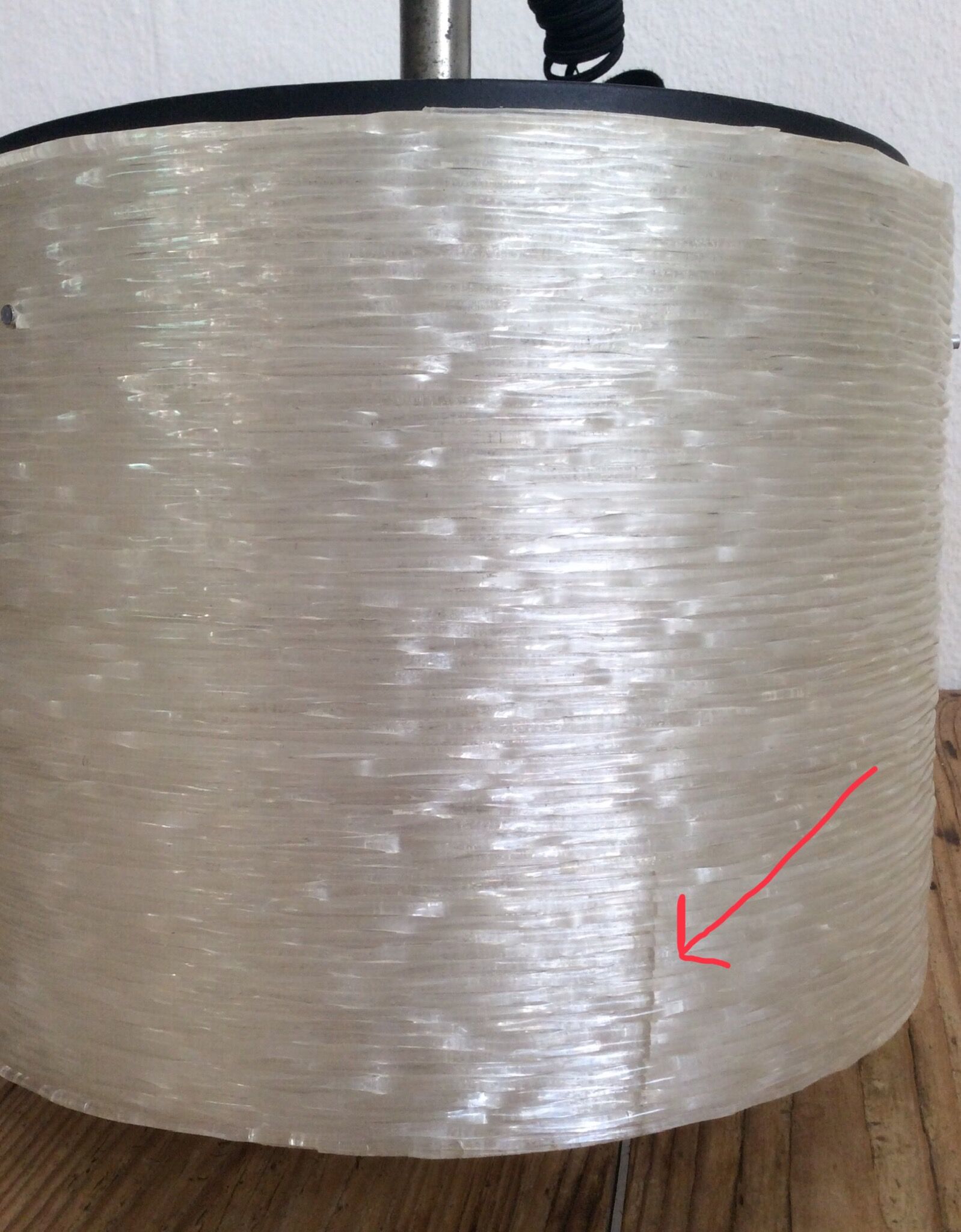 Perspex adjustable hanging 70s