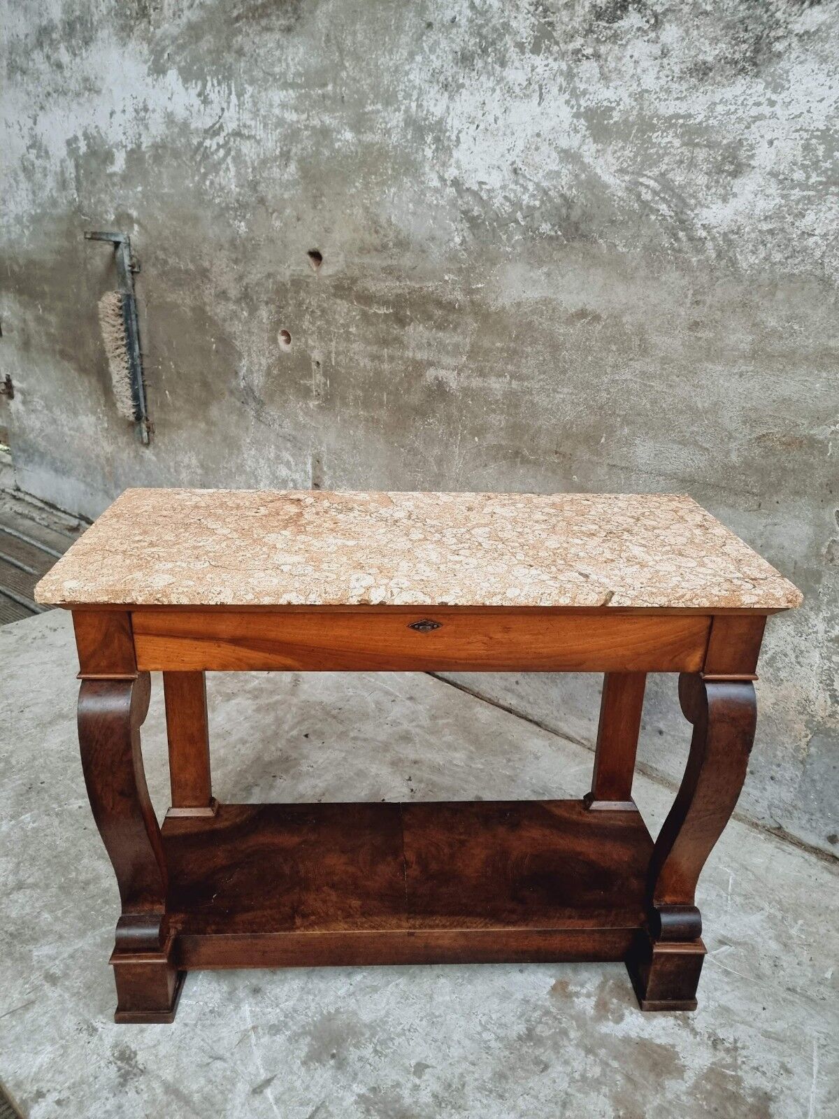 Antique side table trumeau or console table mahogany