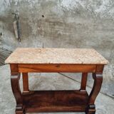 Antique side table trumeau or console table mahogany