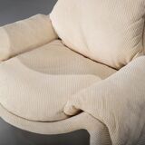 P60 chairs and ottomans by Vittorio Introini for Saporiti, 1960s, set of 4