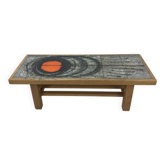Table basse en céramique design mid-century, années 1970