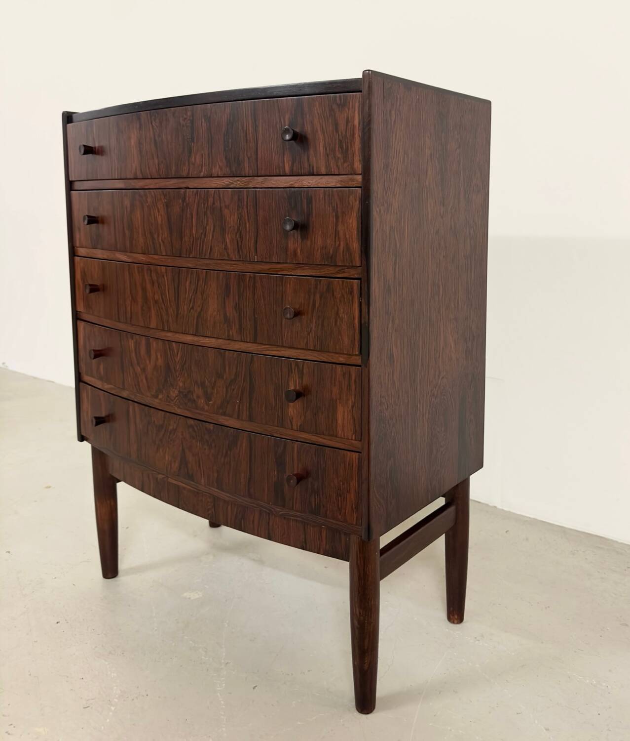 Danish rosewood chest of drawers by Kai Kristiansen, 1950s