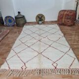 Handmade wool Berber rug 250 x 150 cm