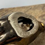 Vallauris iridescent ceramic hand emptier